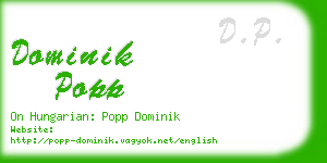 dominik popp business card